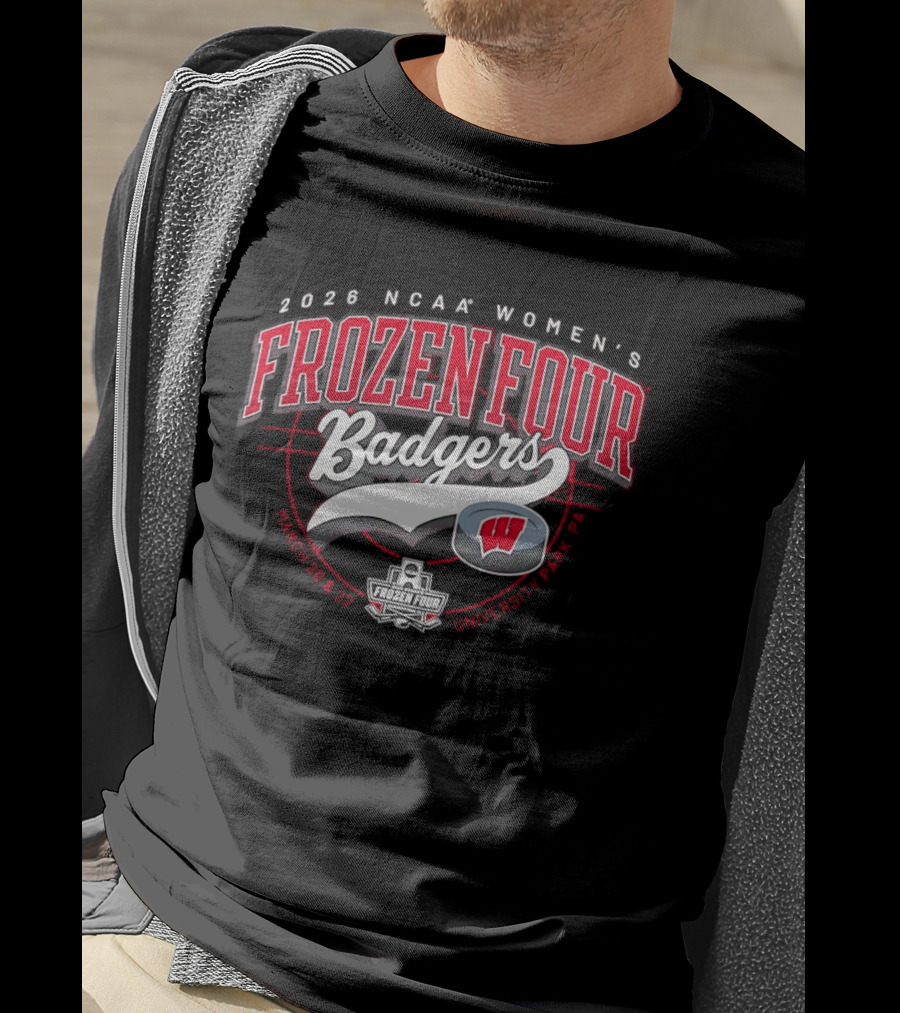 2026 NCAA Women's Frozen Four Badgers Hockey Championship University Of Wisconsin T-Shirt