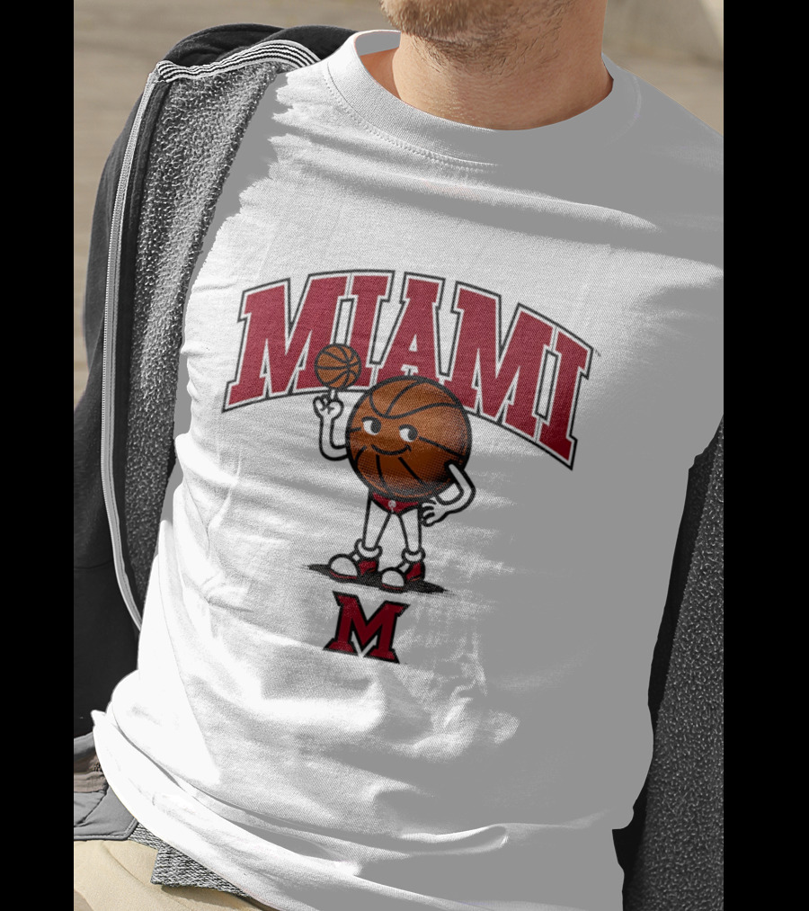 Miami Basketball Cartoon Character 2026 T-Shirt