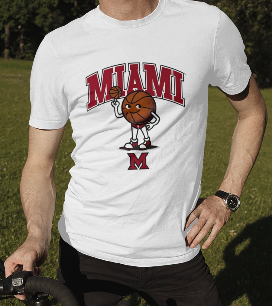 Miami Basketball Cartoon Character 2026 T-Shirt