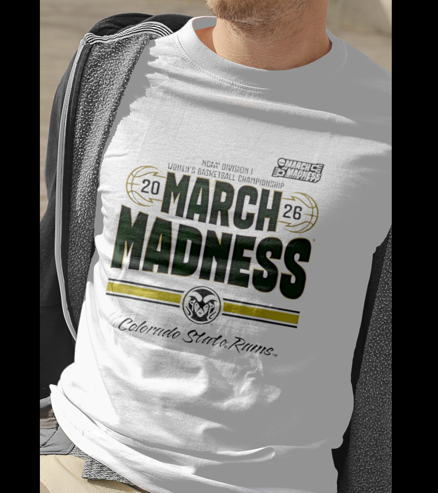 NCAA Division I Women's Basketball Championship Colorado State Rams March Madness 2026 T-Shirt