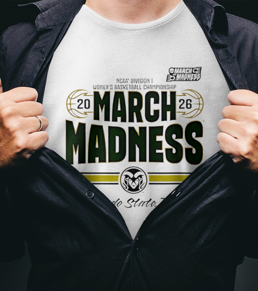 NCAA Division I Women's Basketball Championship Colorado State Rams March Madness 2026 T-Shirt