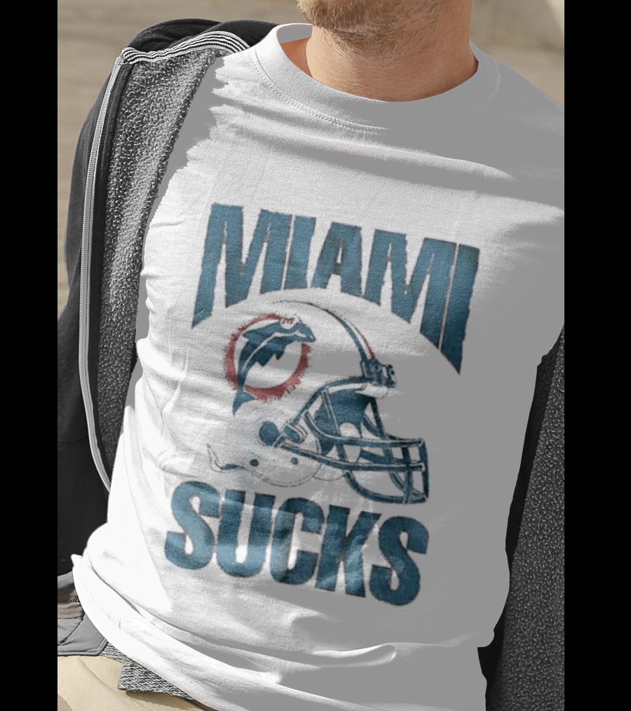 Miami Sucks Dolphins Helmet Football 2025 T-Shirt