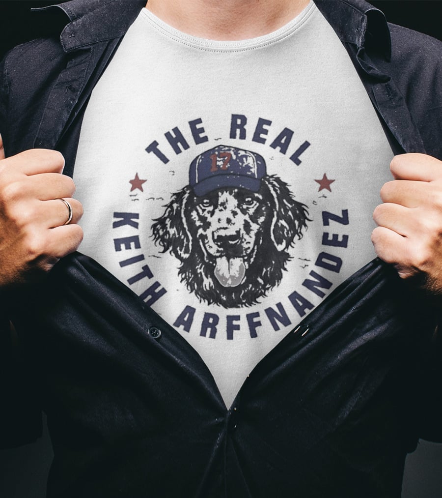 The Real Keith Arffnandez Dog Duffy 17 Cap New York Mets Baseball T-Shirt