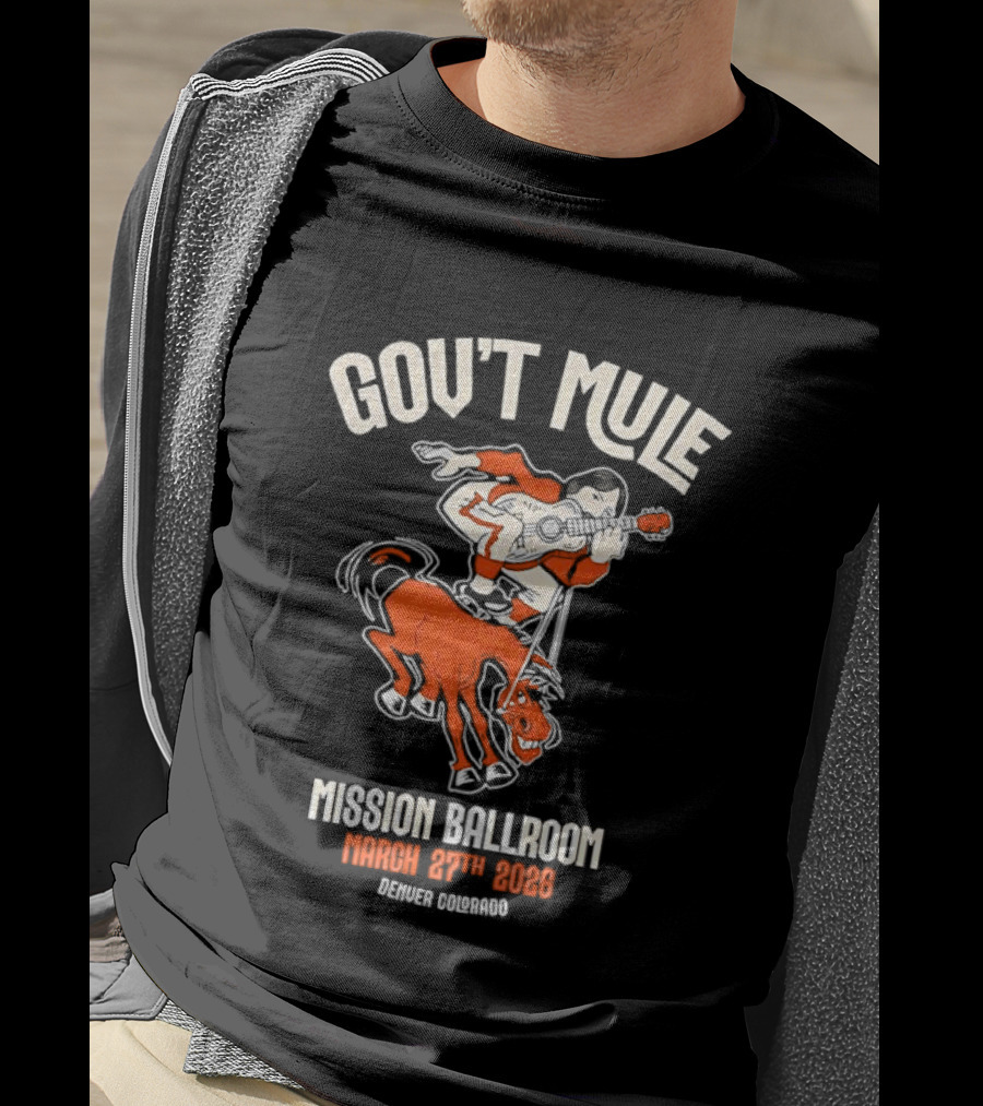 Gov't Mule Mission Ballroom March 27th 2026 Denver Colorado T-Shirt