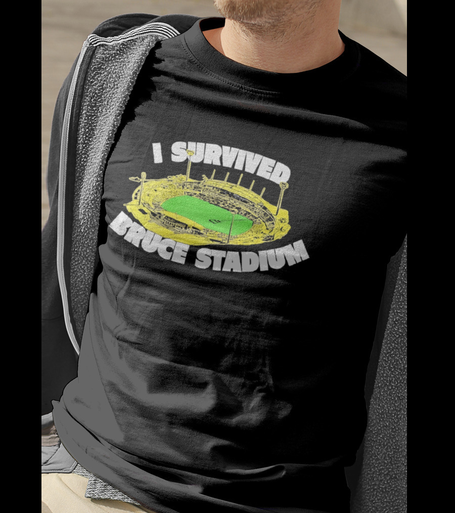 I Survived Bruce Stadium Nostalgic Experience At Iconic Canberra Venue T-Shirt
