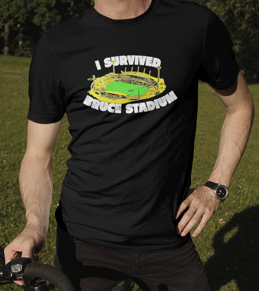 I Survived Bruce Stadium Nostalgic Experience At Iconic Canberra Venue T-Shirt