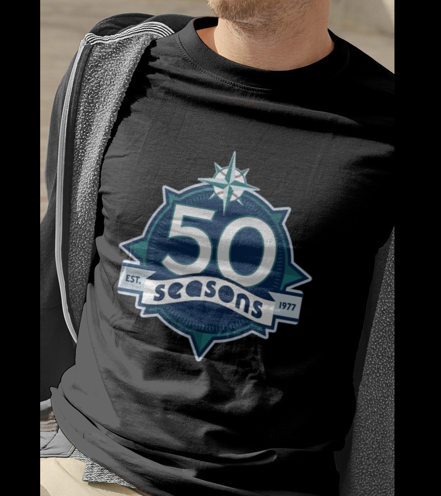 Cal Raleigh Seattle 50 Seasons Est. 1977 T-Shirt