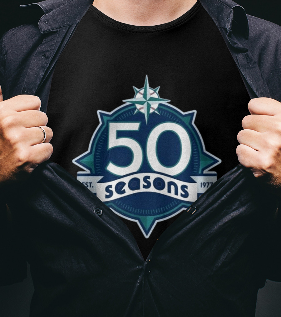 Cal Raleigh Seattle 50 Seasons Est. 1977 T-Shirt