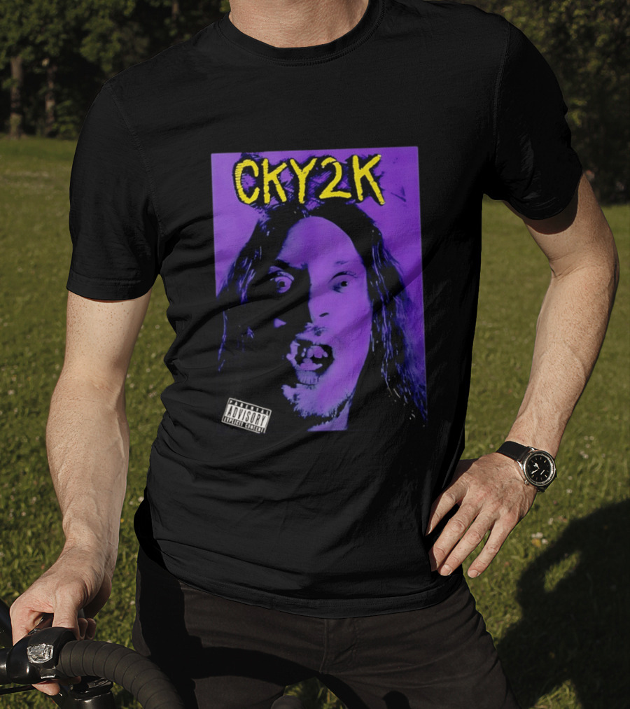 CKY2K Explicit Content Purple Portrait Bam Margera T-Shirt