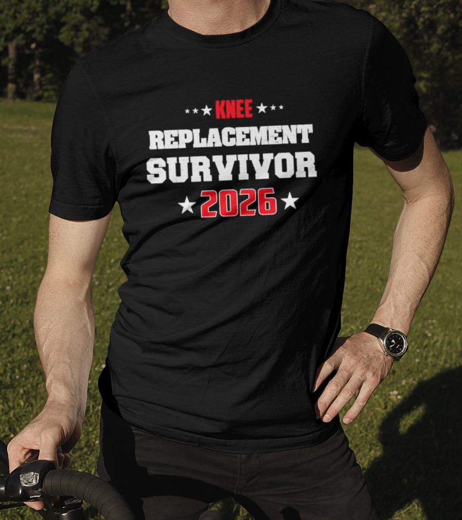 Knee Replacement Survivor 2026 Stars T-Shirt