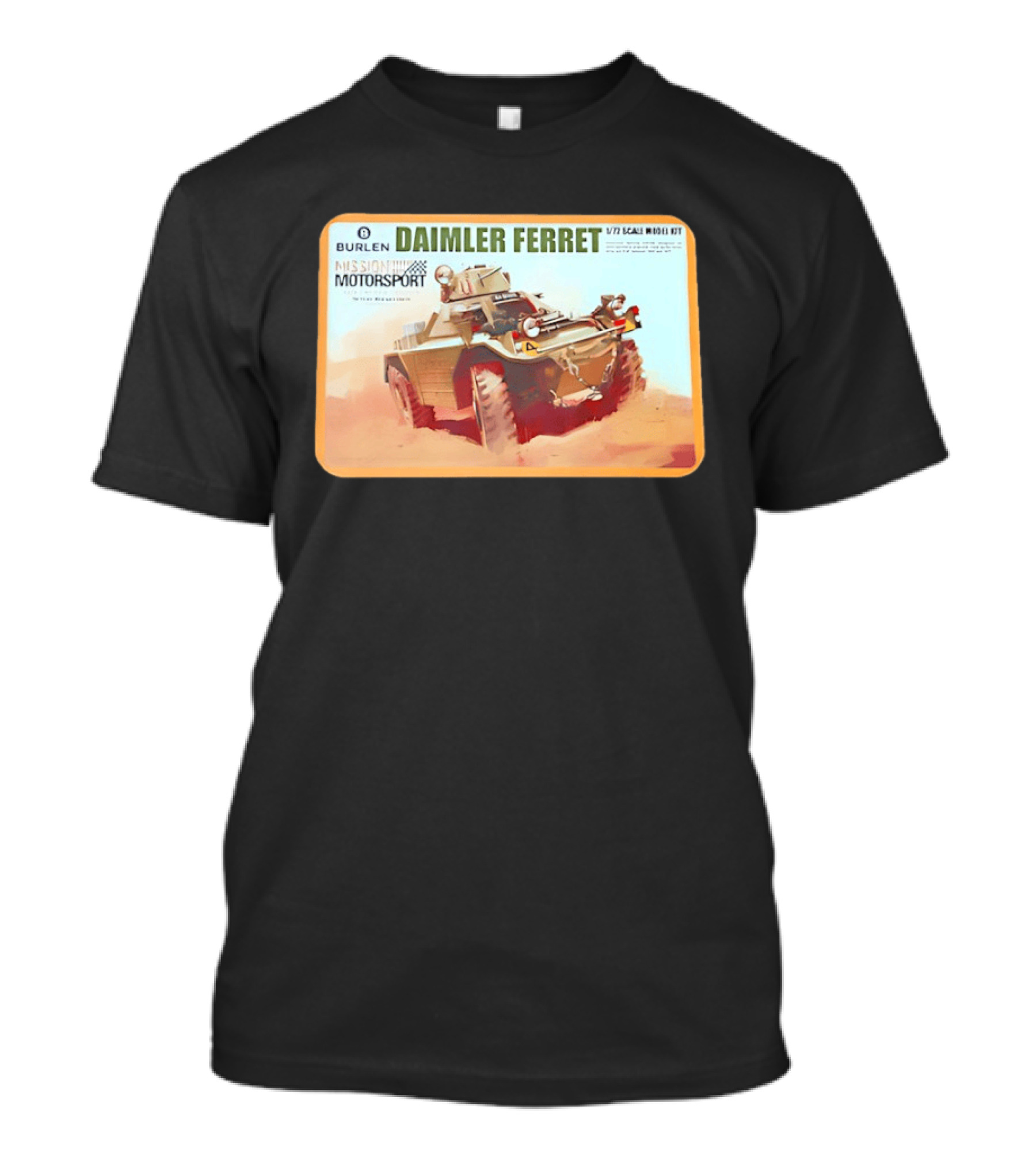 Burlen Daimler Ferret Mission Motorsport 1/7 Scale Model Kit T-Shirt