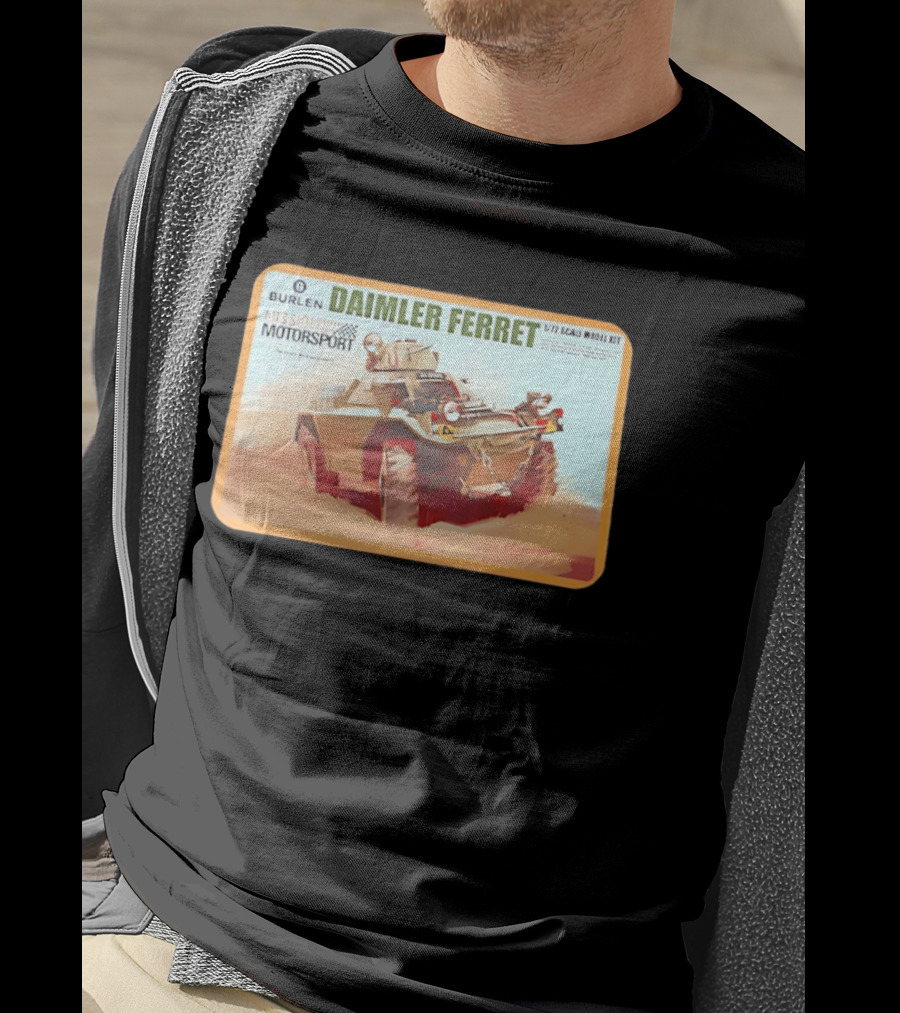 Burlen Daimler Ferret Mission Motorsport 1/7 Scale Model Kit T-Shirt