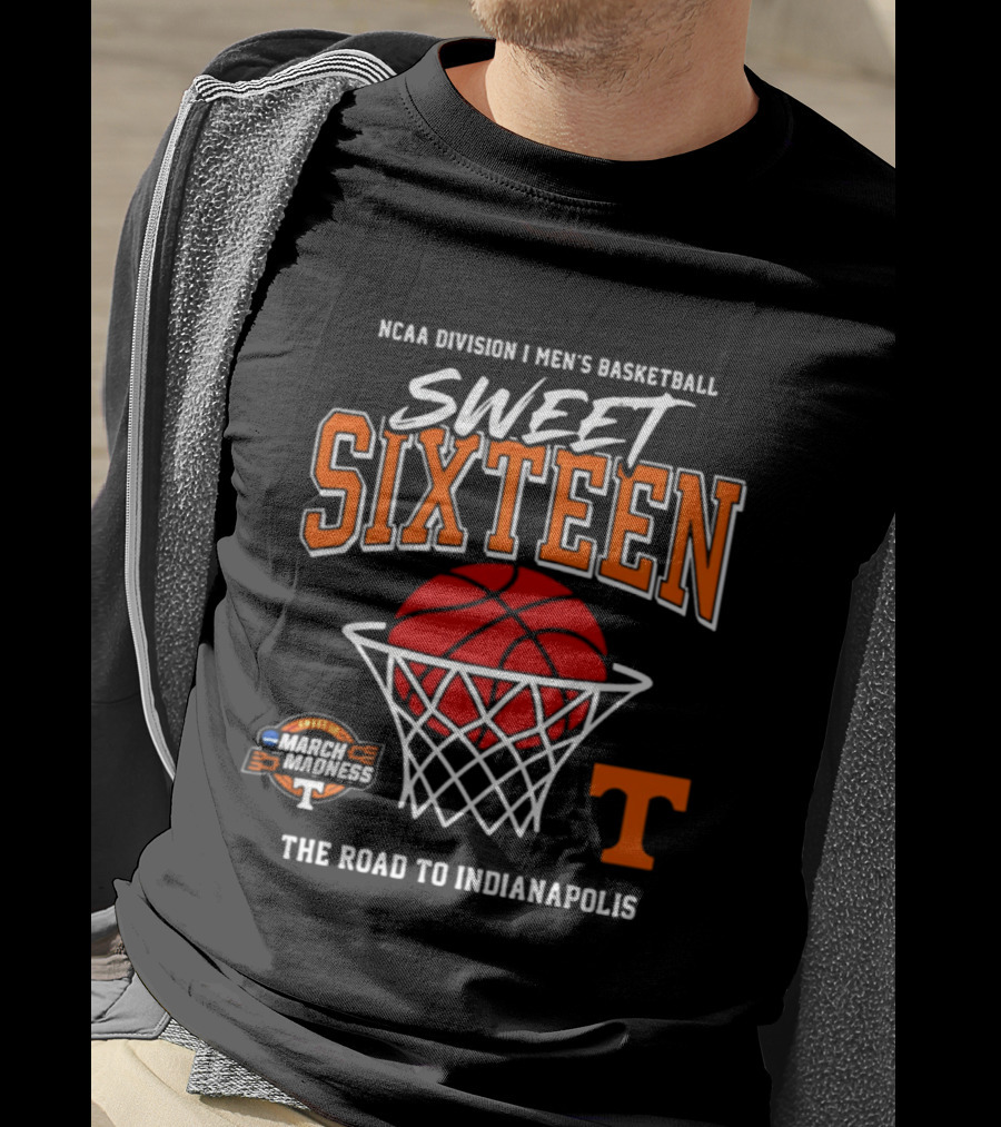 NCAA Division I Men's Basketball Sweet Sixteen March Madness The Road To Indianapolis T-Shirt