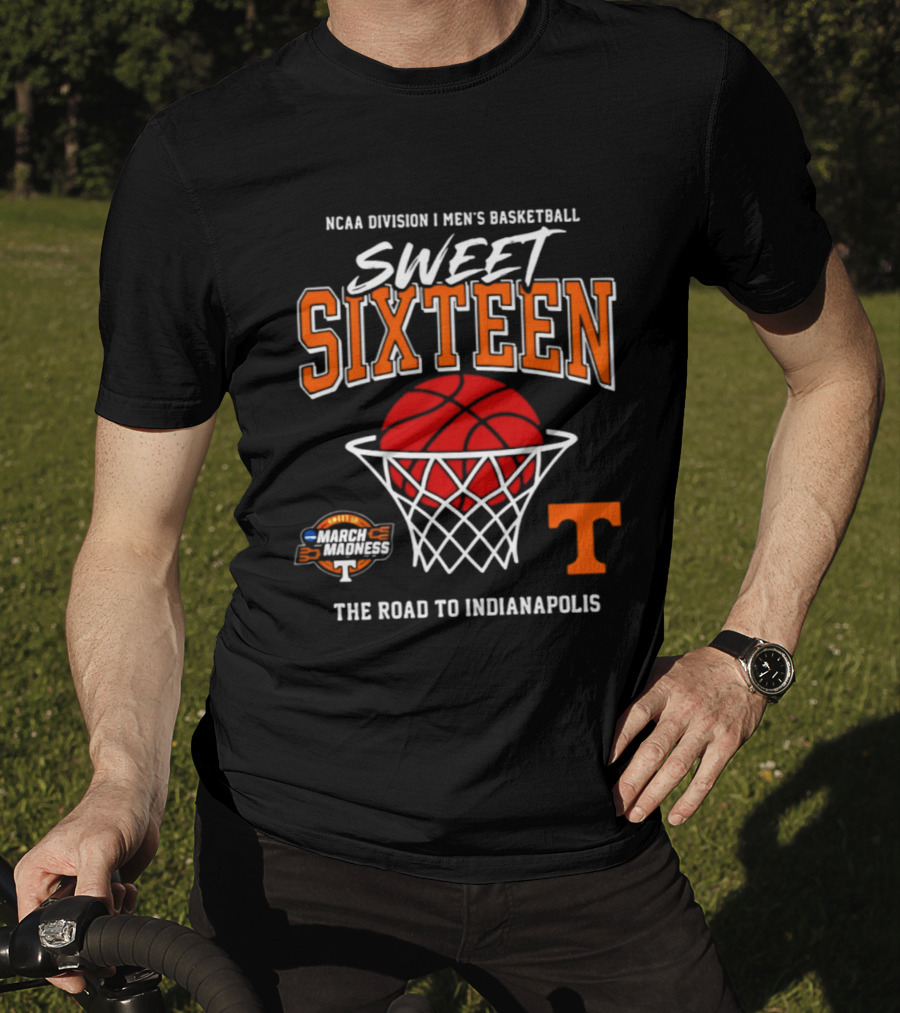 NCAA Division I Men's Basketball Sweet Sixteen March Madness The Road To Indianapolis T-Shirt