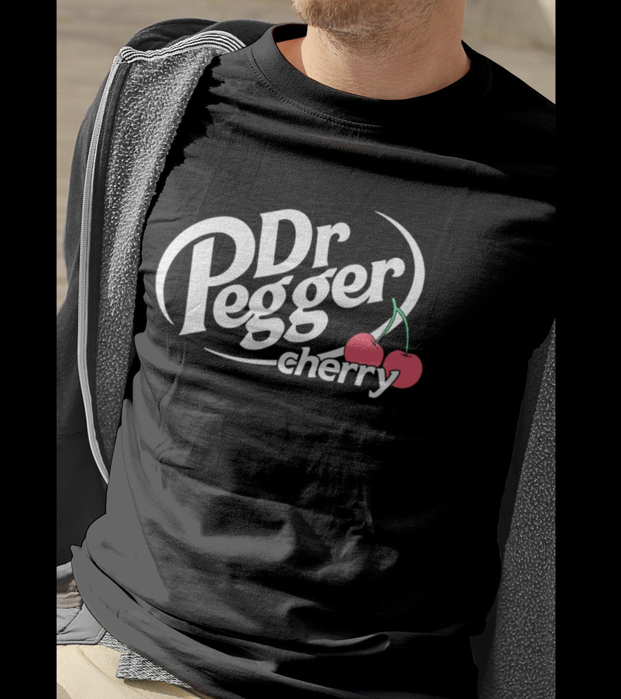 Dr Pegger Cherry Soda Parody With Cherries T-Shirt