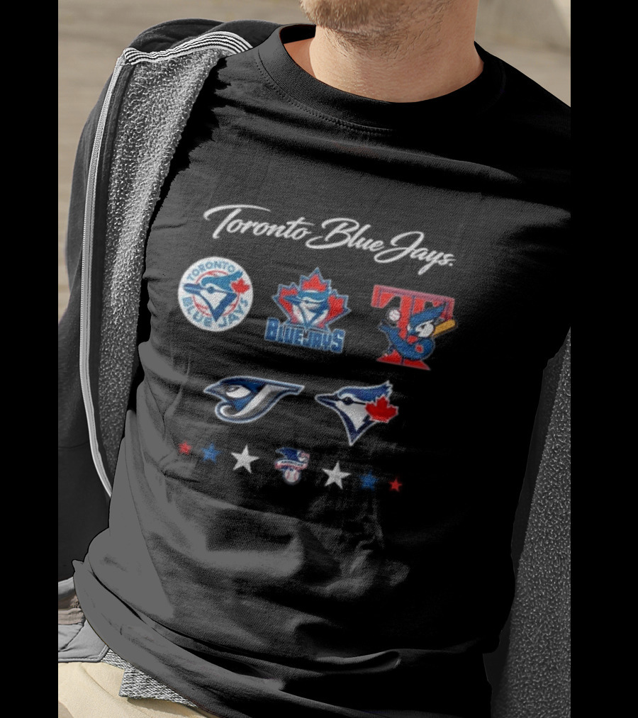 Toronto Blue Jays 50th Season Anniversary Collection Logos 1977 2023 T-Shirt