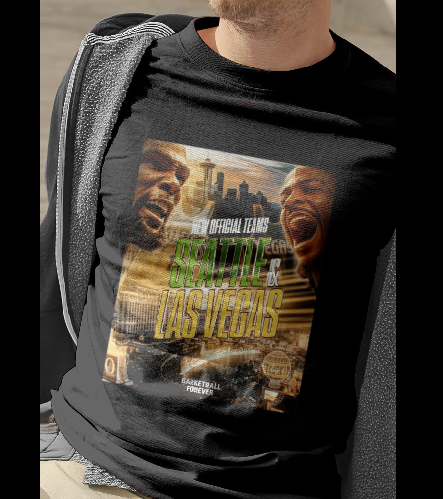 New Official Teams Seattle Las Vegas Basketball Forever 2026 T-Shirt
