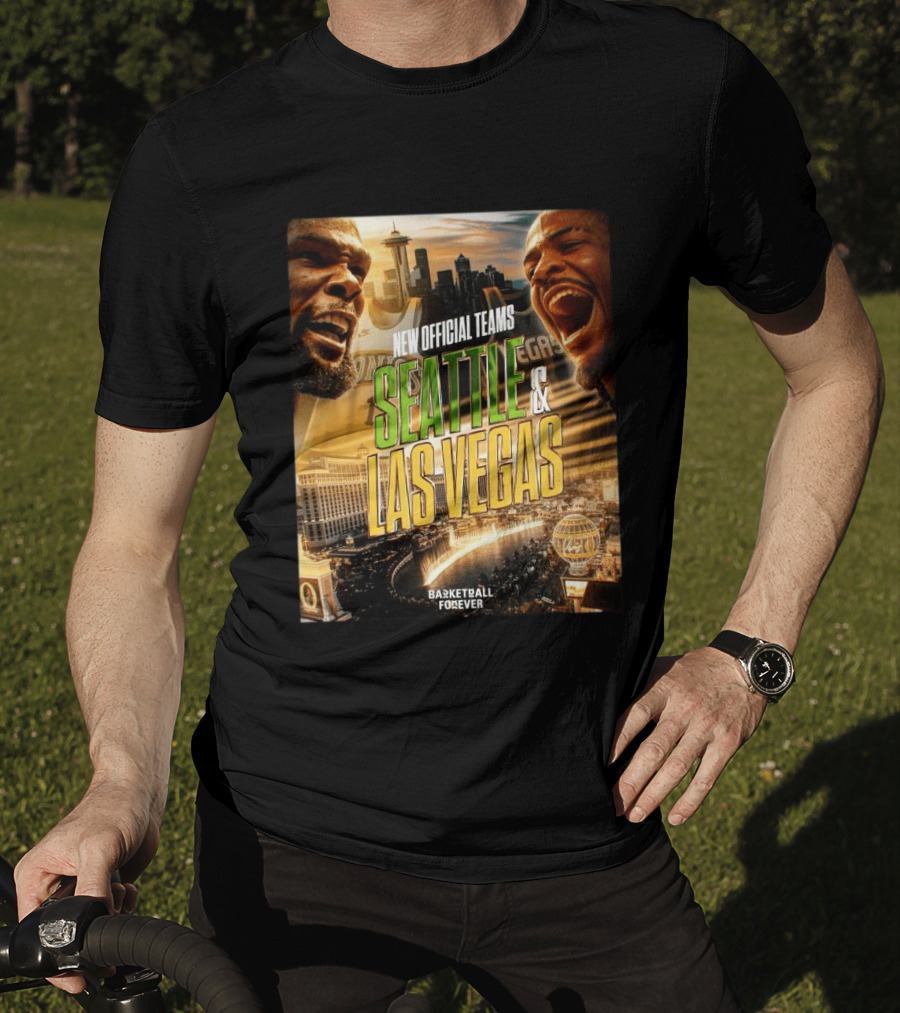 New Official Teams Seattle Las Vegas Basketball Forever 2026 T-Shirt