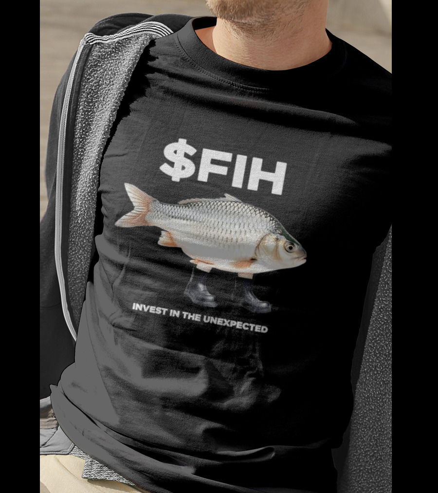 $FIH Invest In The Unexpected Fish With Boots T-Shirt