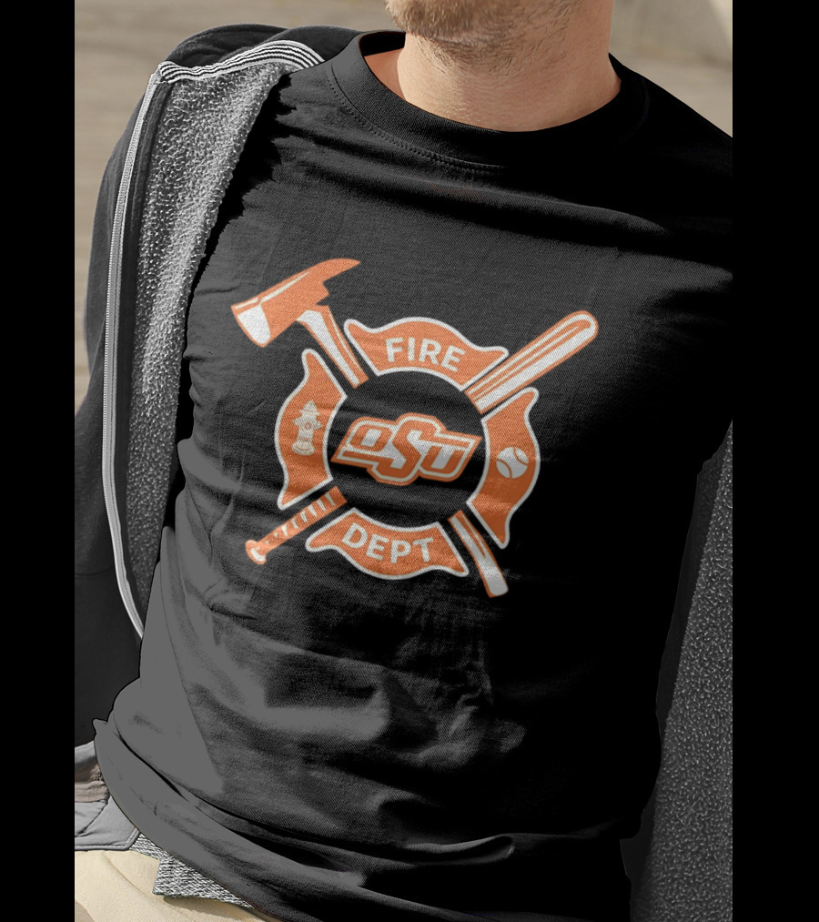 Oklahoma State Cowboys Fire Dept Baseball Night 2026 T-Shirt