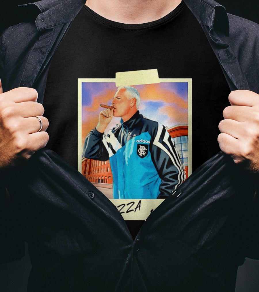Paul Gascoigne Gazza 1995 Rangers Adidas Jacket T-Shirt