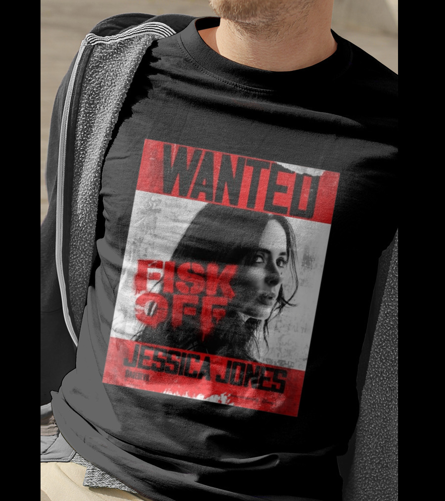 Wanted Jessica Jones Fisk Off Daredevil Born Again Season 2 T-Shirt
