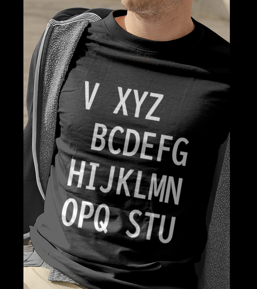 V Xyz Bcdefg Hijklmn Opq Stu T-Shirt