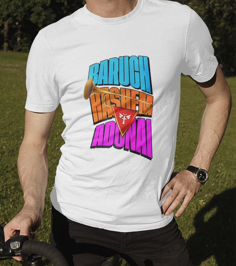 Baruch Hashem Adonai Trumpet T-Shirt