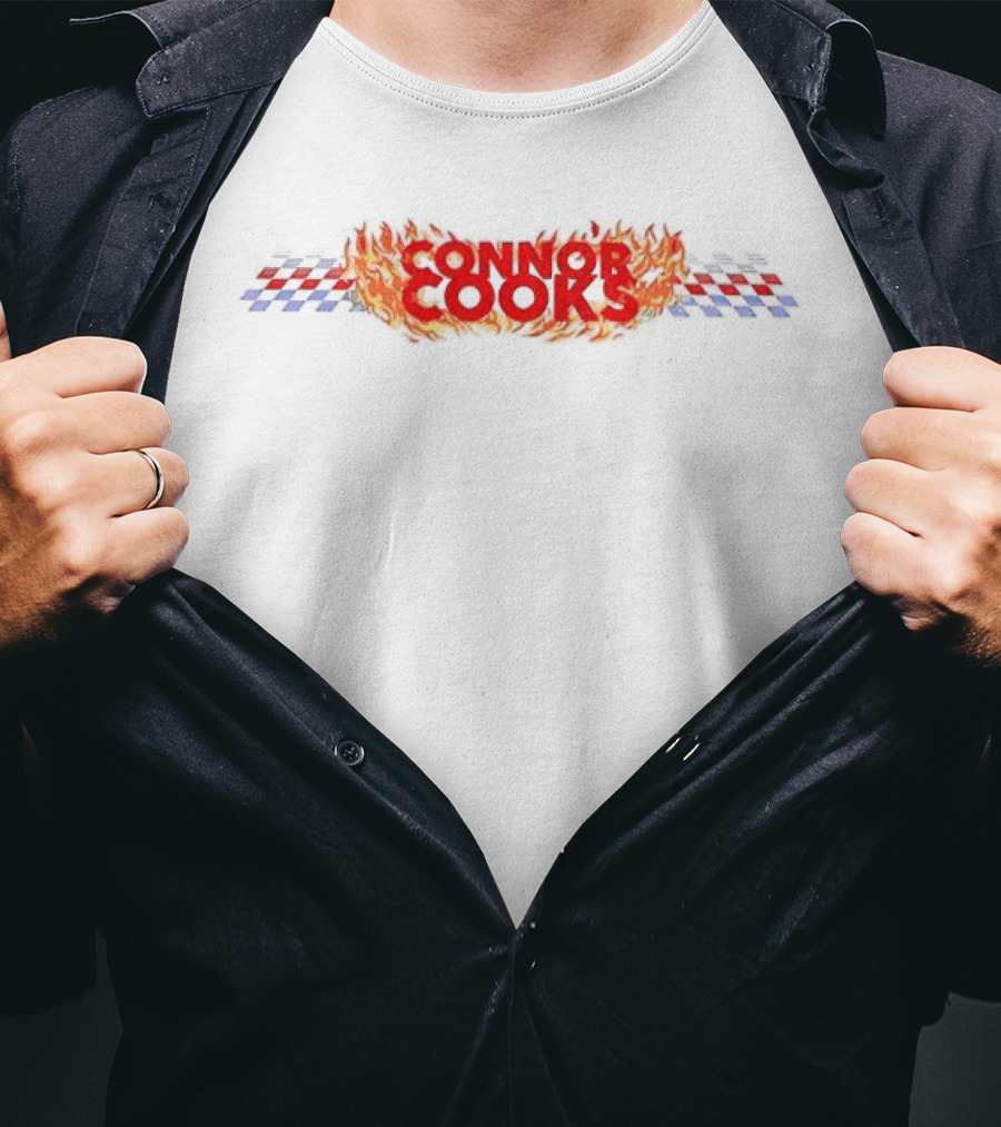 Connor Cooks 88 Wendy's Racing Flame T-Shirt