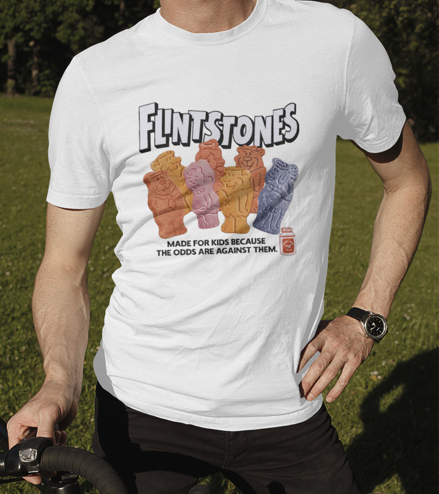 Flintstones Character Snacks Made For Because The Odds Are Against Them T-Shirt