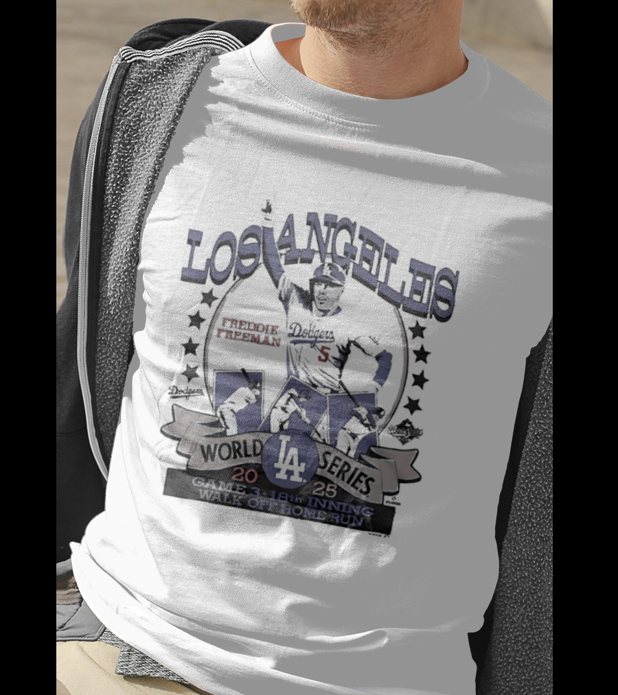 Los Angeles Dodgers World Series 18th Inning Walk Off Home Run Freddie Freeman T-Shirt