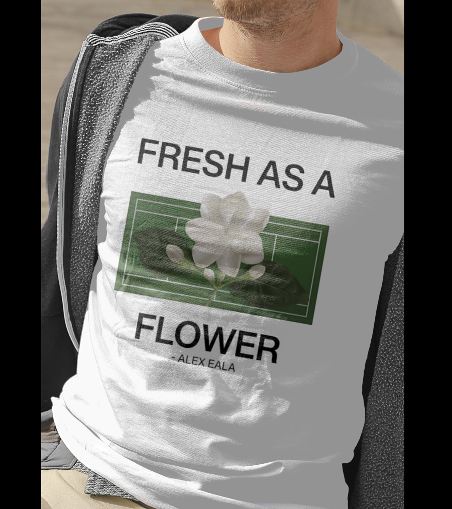 Fresh As A Flower Alex Eala Tennis Court Blossom T-Shirt