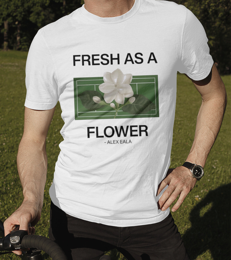 Fresh As A Flower Alex Eala Tennis Court Blossom T-Shirt