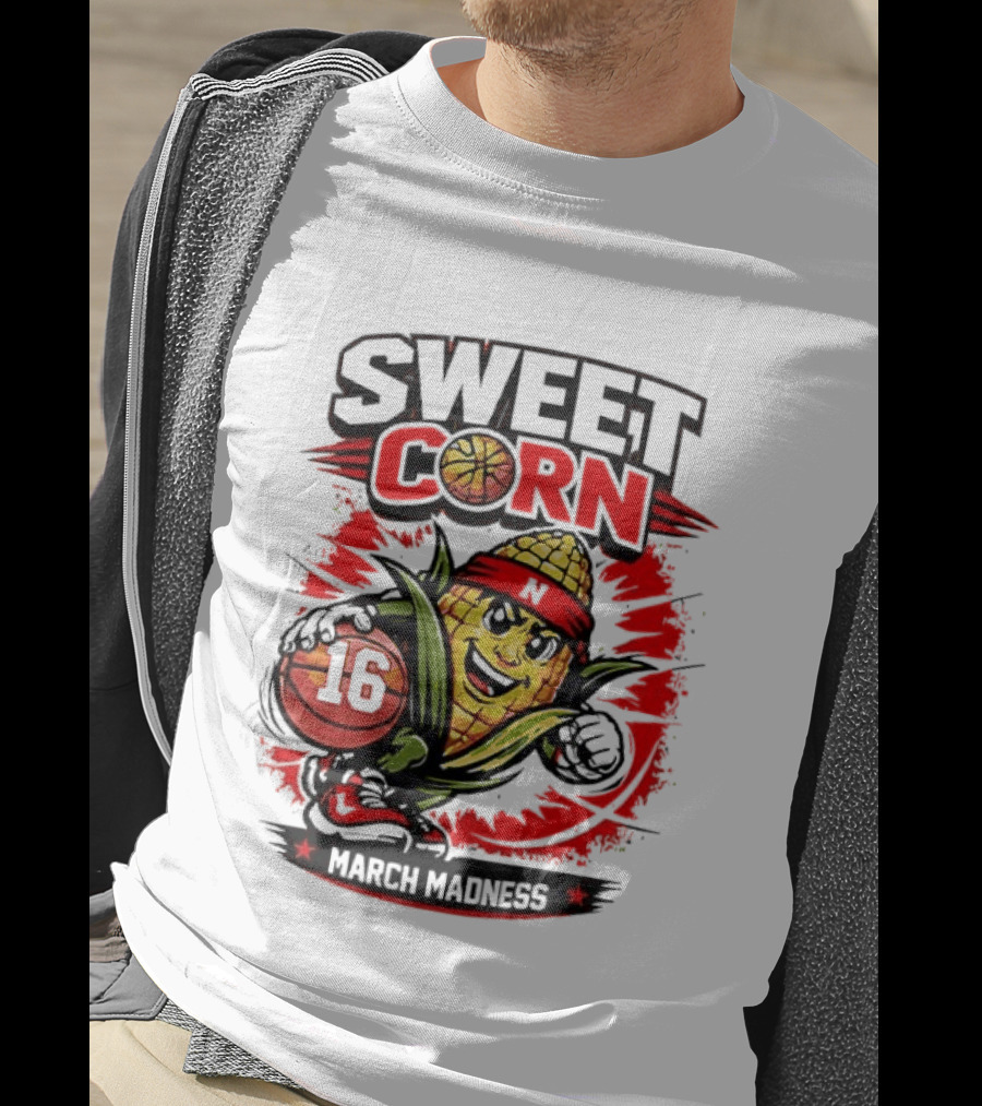 Nebraska Sweet Corn Basketball 16 March Madness T-Shirt