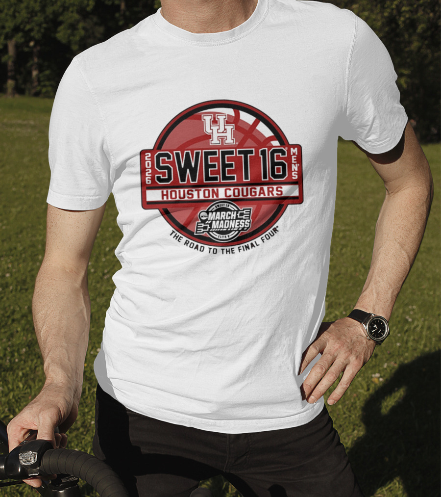 Houston Cougars 2026 Sweet 16 March Madness The Road To The Final Four T-Shirt