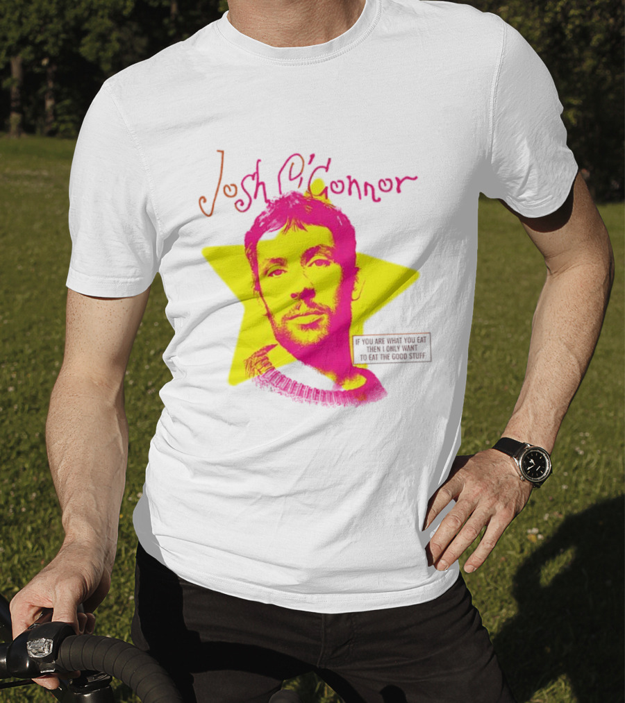 Josh O'Connor Bold Pink Yellow Star Style Eat Cooks Science T-Shirt