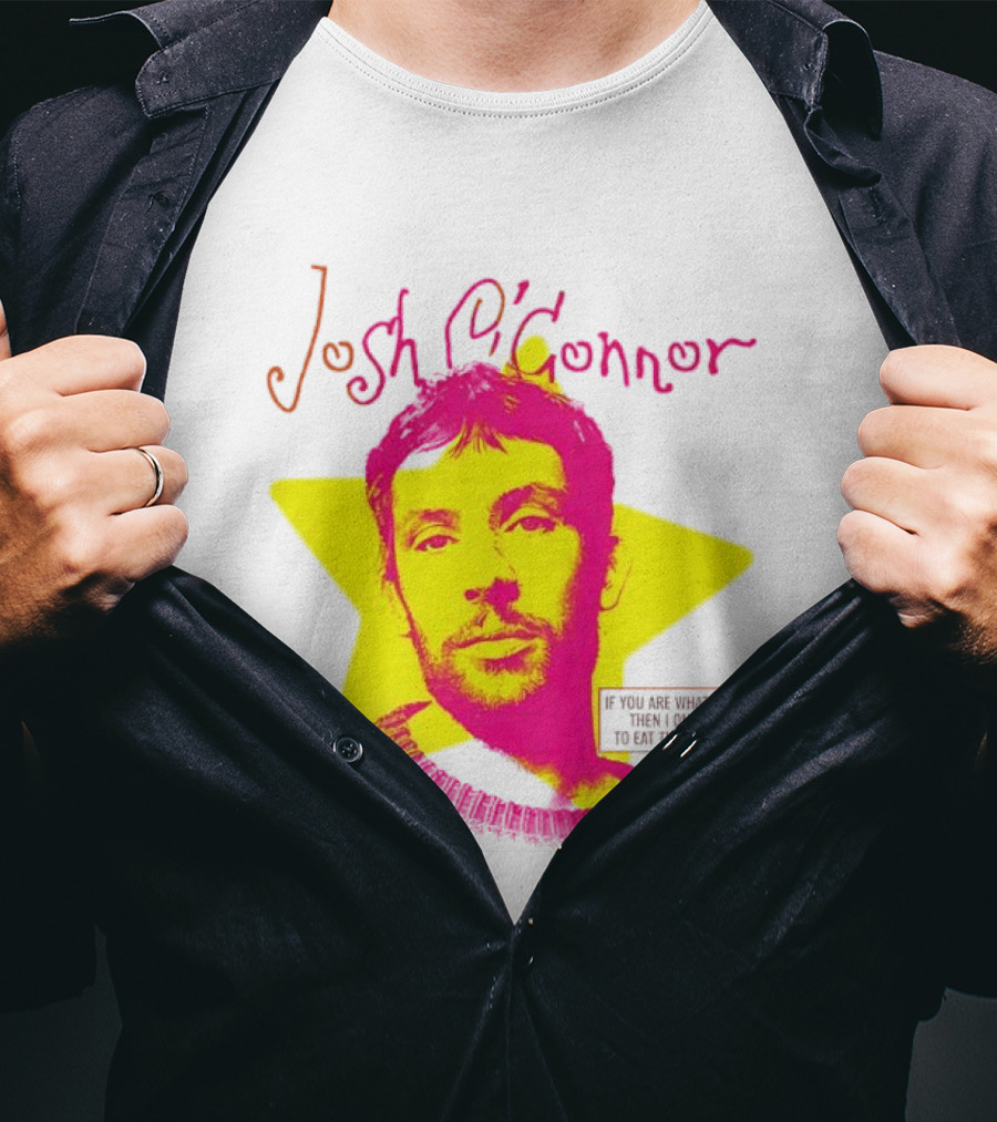 Josh O'Connor Bold Pink Yellow Star Style Eat Cooks Science T-Shirt