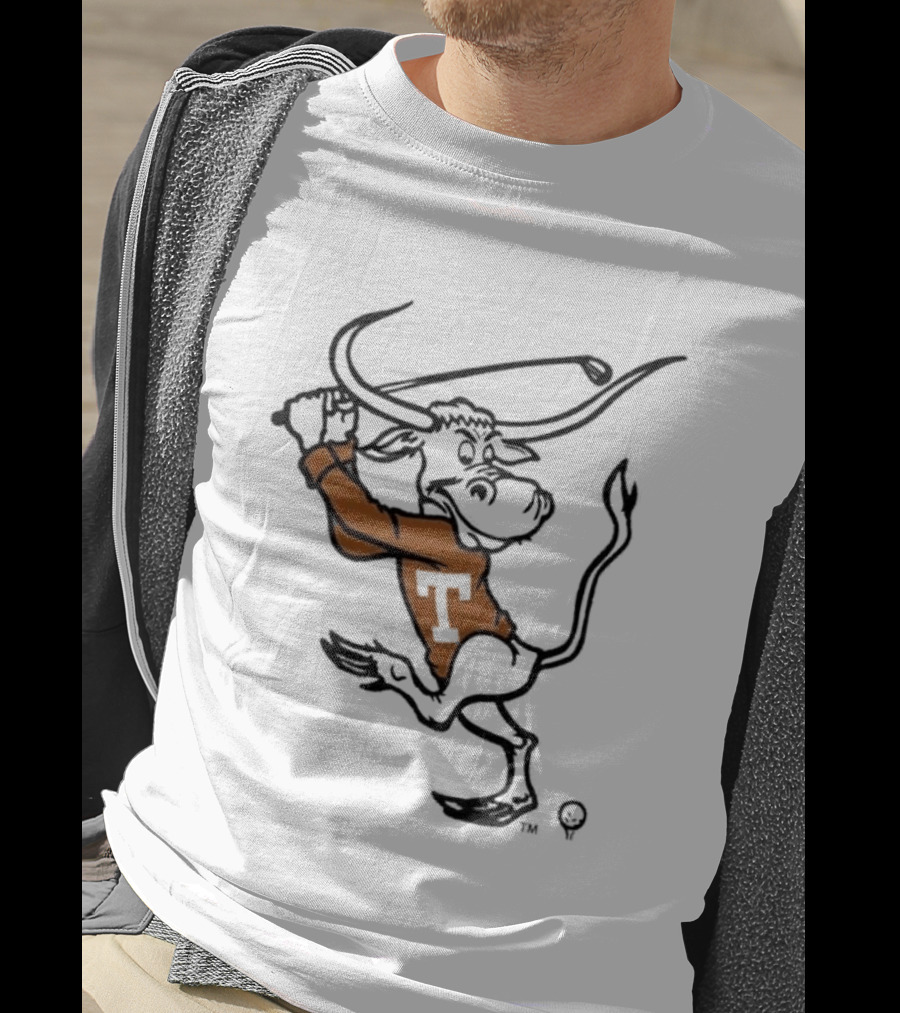 Texas Longhorn Swinging Bull Men's Golf T-Shirt