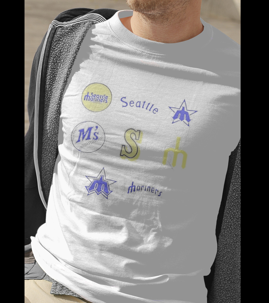 Seattle Mariners Ms S Trident Iconic History Quartz Foundation T-Shirt