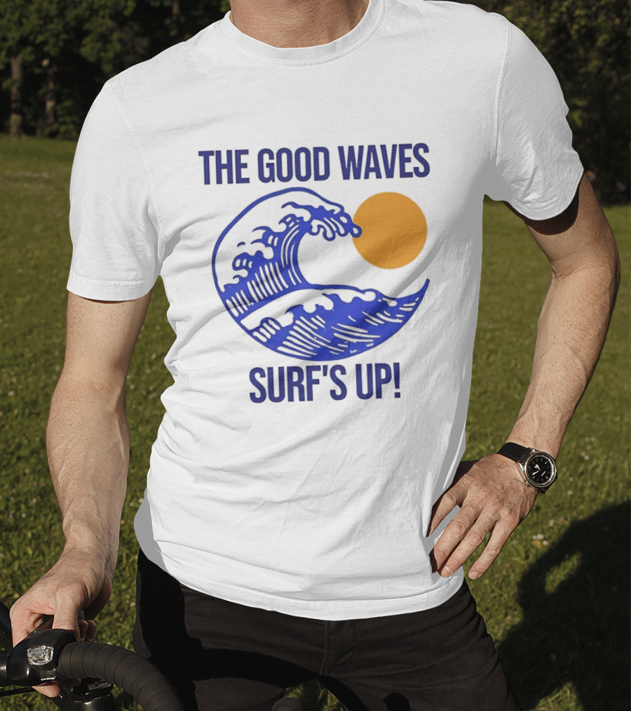 The Good Waves Surf's Up Sun And Wave T-Shirt