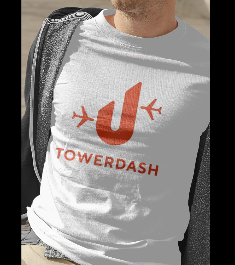 TOWER DASH Airplanes Iconic Red U Shape T-Shirt