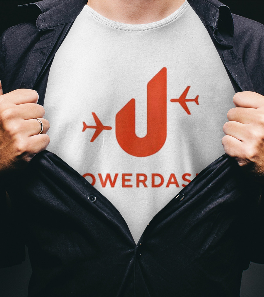 TOWER DASH Airplanes Iconic Red U Shape T-Shirt