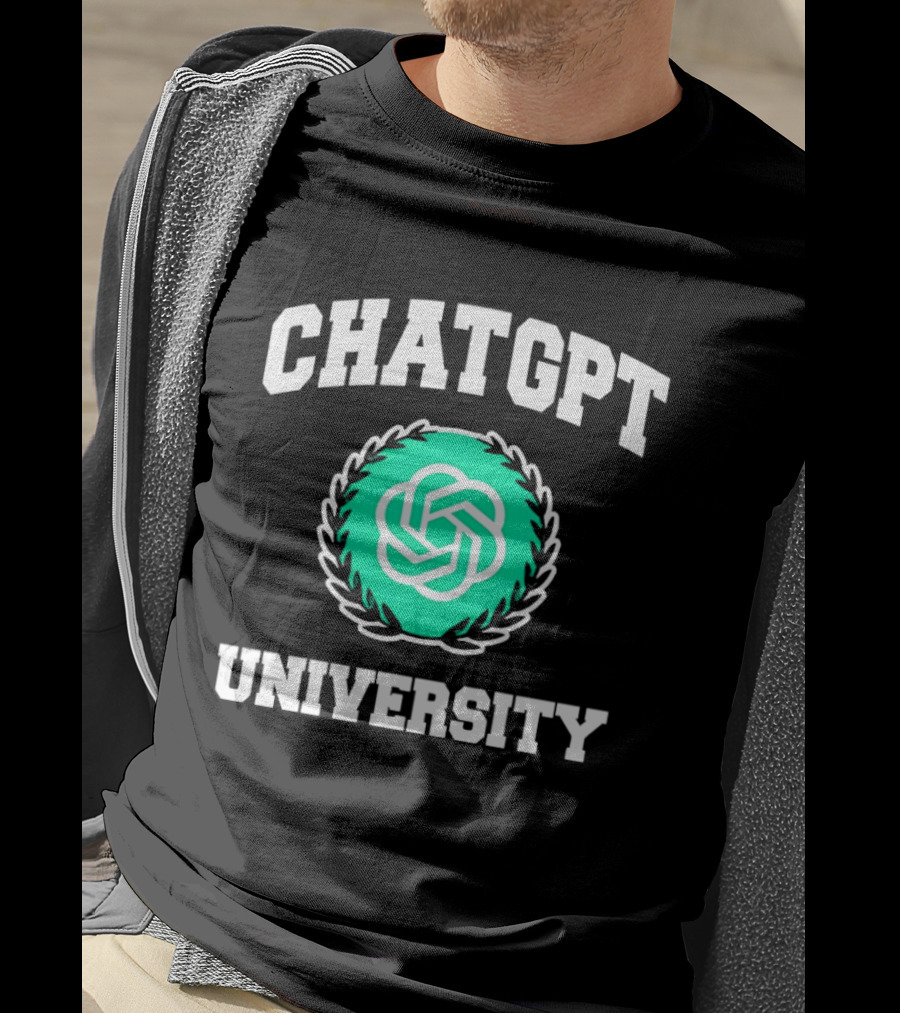 Chat GPT University Crest T-Shirt