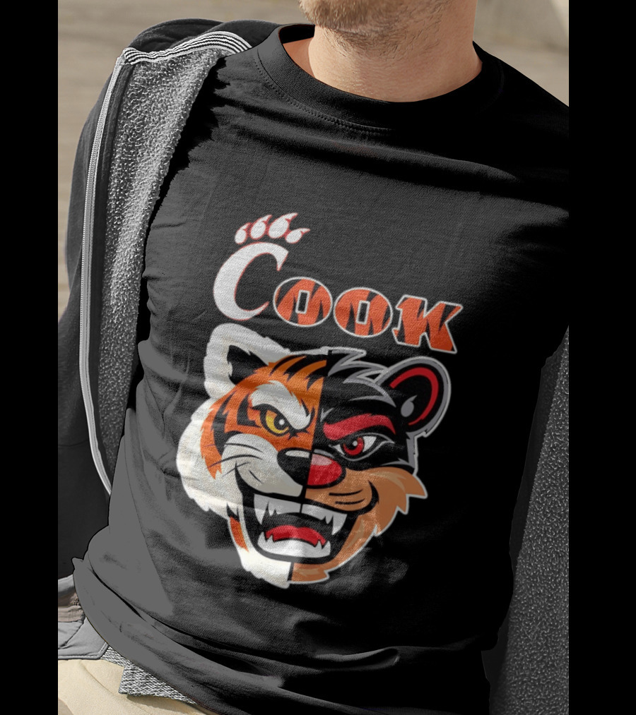 Cincinnati Bengals Bearcats Cook Split Face T-Shirt