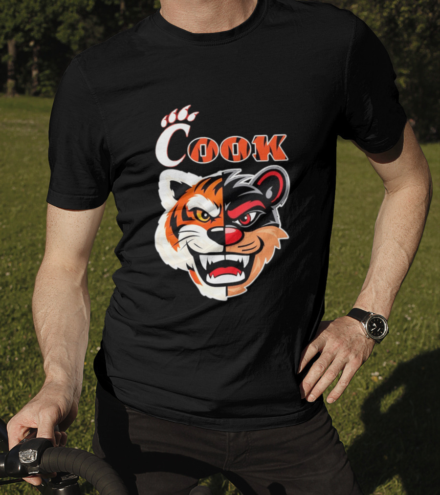 Cincinnati Bengals Bearcats Cook Split Face T-Shirt