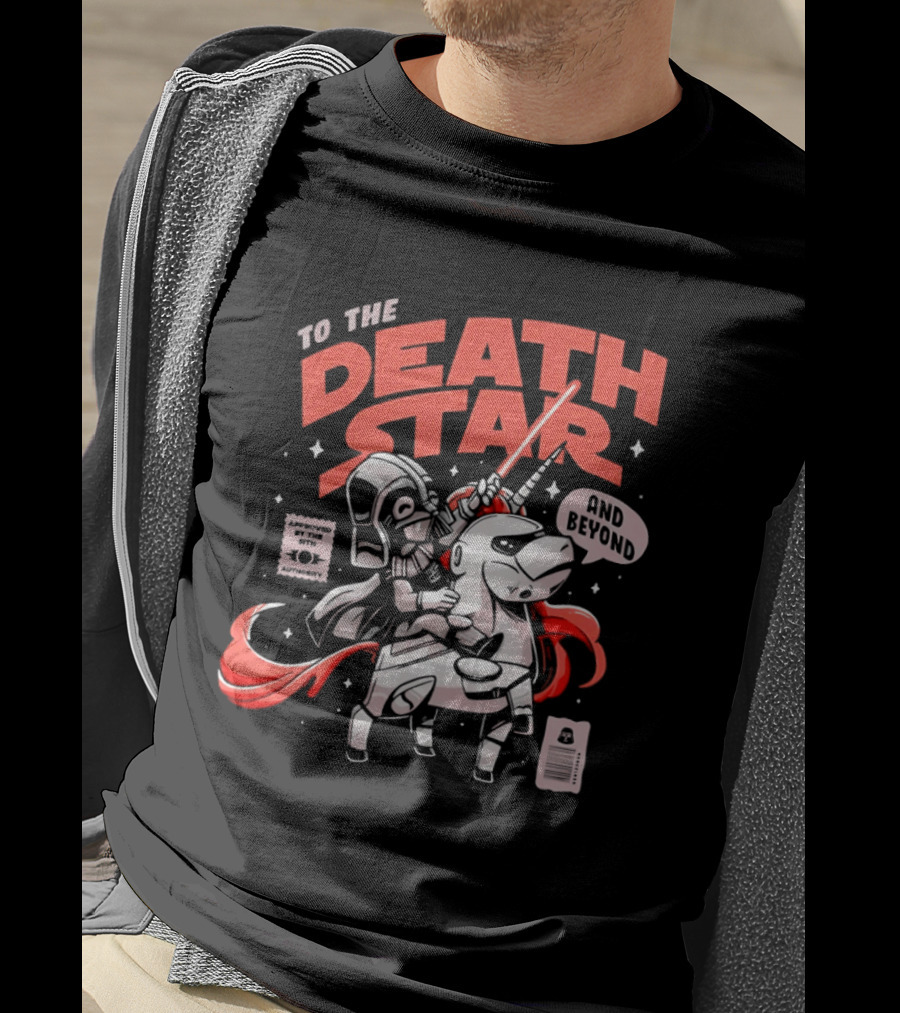 To The Death Star And Beyond Unicorn Wars T-Shirt