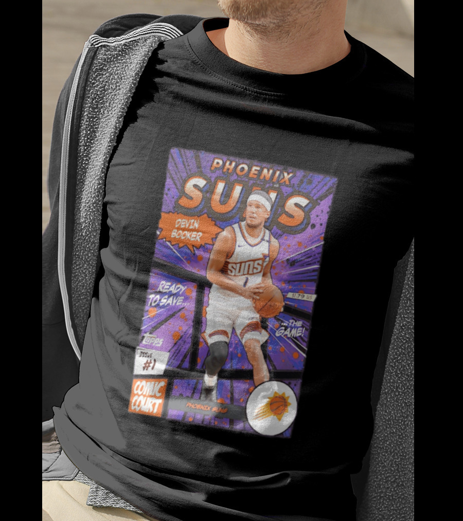 Phoenix Suns Devin Booker Comic Court Issue 1 T-Shirt