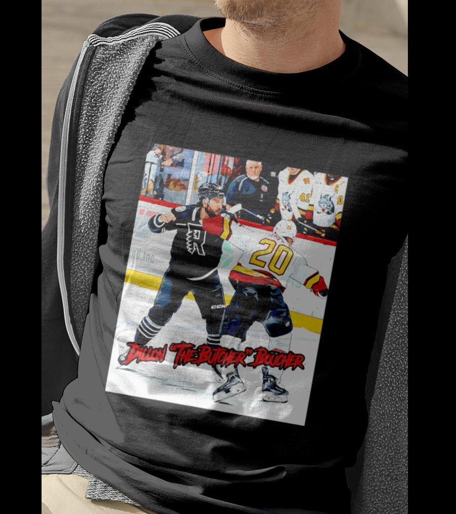 Dillon The Butcher Boucher Rockford IceHogs Hockey Fight Scene T-Shirt