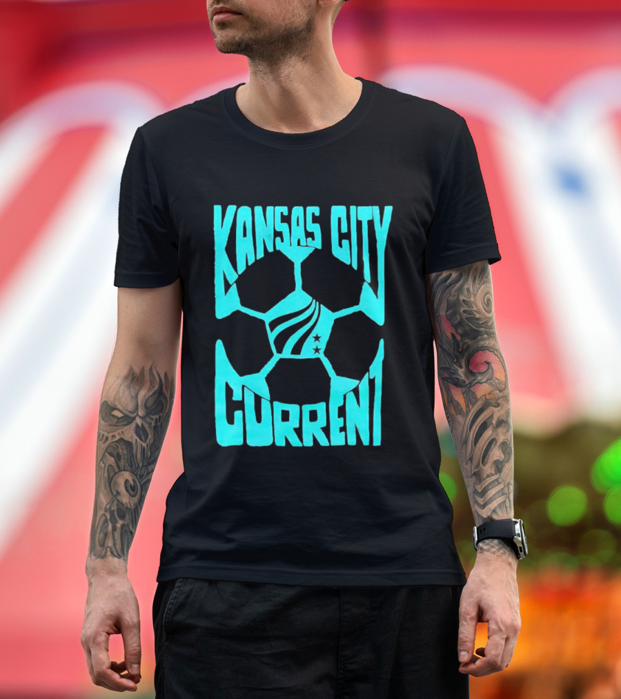 Kansas City Current NWSL Soccer Ball Kansas City Current T-Shirt