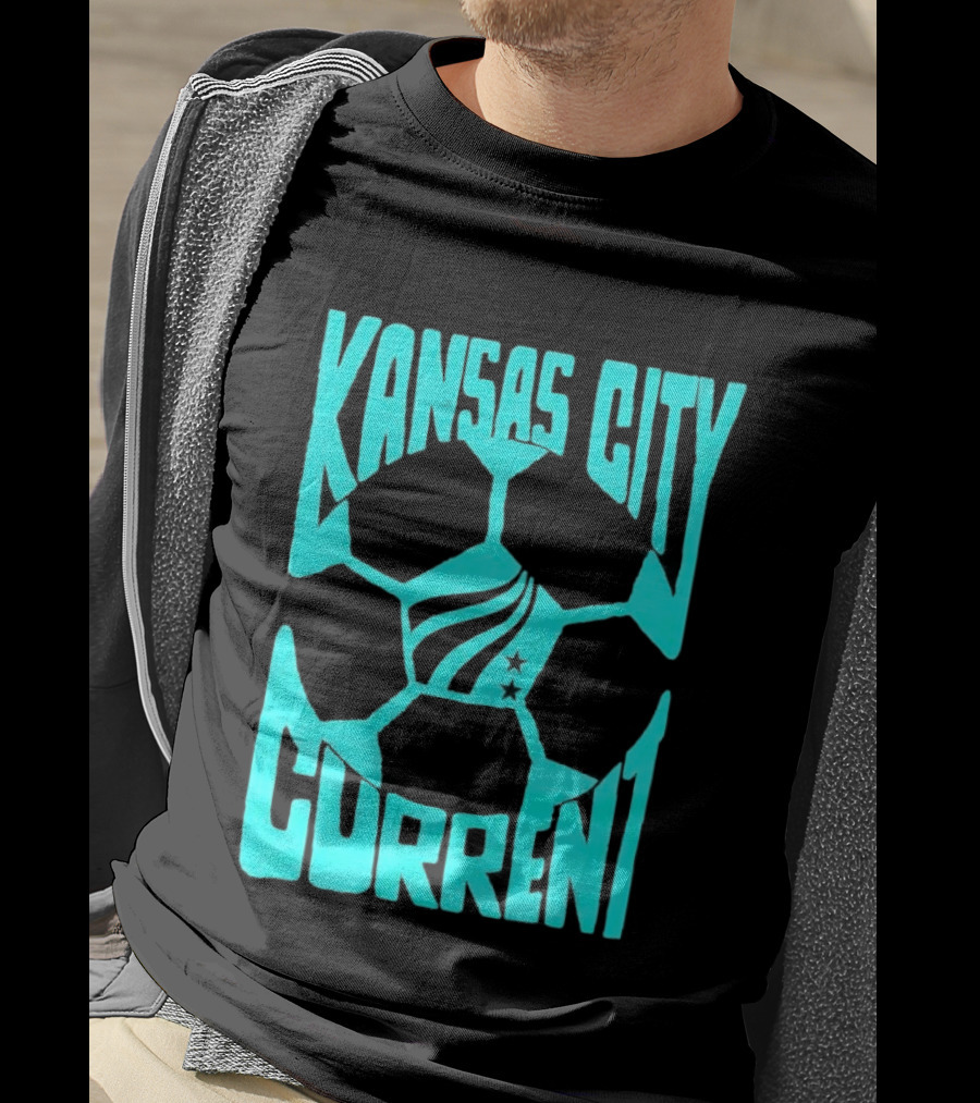 Kansas City Current NWSL Soccer Ball Kansas City Current T-Shirt